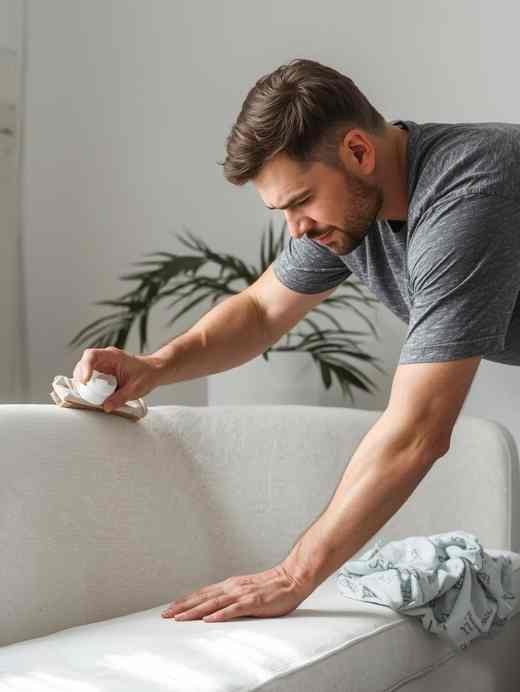 best way to clean a white couch